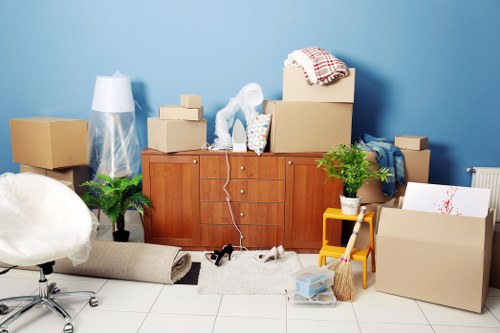 Packing and moving office furniture in central London