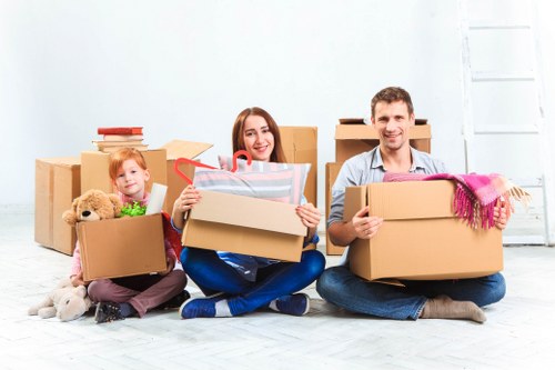 Moving team handling a residential relocation in Marylebone