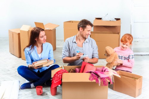 Removal van serving residential moves in Marylebone streets