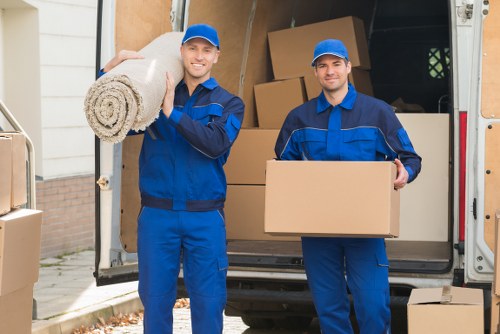 Removal team supporting a flat or office move in Marylebone