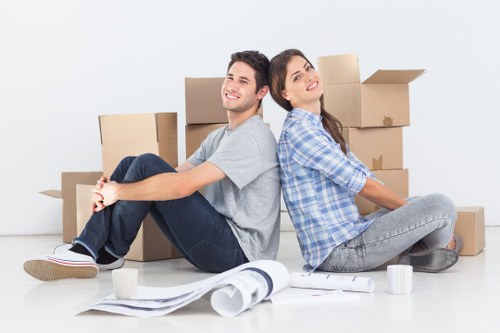 Careful item handling during a central London van service