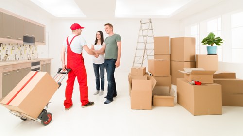 Accessible Marylebone moving services webpage on a digital device