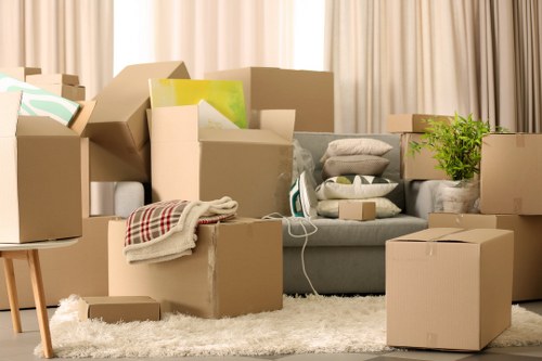 Loading and unloading support for a move in Marylebone
