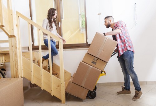 Checklist and packing materials for a house removal in Marylebone
