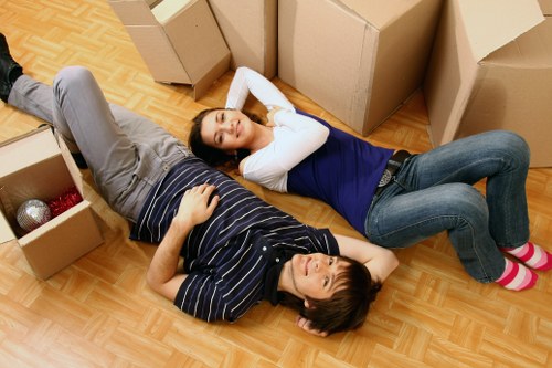Loading furniture and boxes for a Marylebone man with van move