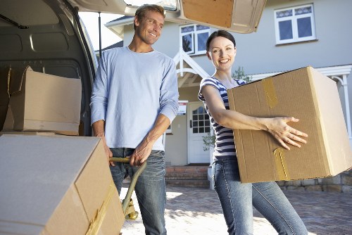 Packed moving van ready for a local Marylebone move