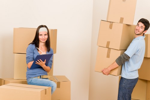 Loading furniture into a van for a Marylebone move