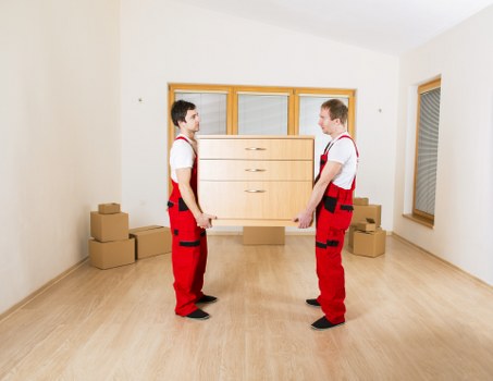 Office removals setup in Marylebone with boxes and equipment ready